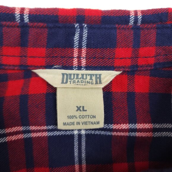 Duluth Trading Womens Plaid Flannel Shirt Gusset XL Made for Easy Movement - Picture 6 of 13